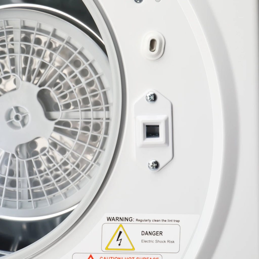 GYM25-78 Compact Portable Household clothes Dryer 1.6cuft with Stainless Steel Drum Black and White 120V MECHANICAL Control ETL Certification