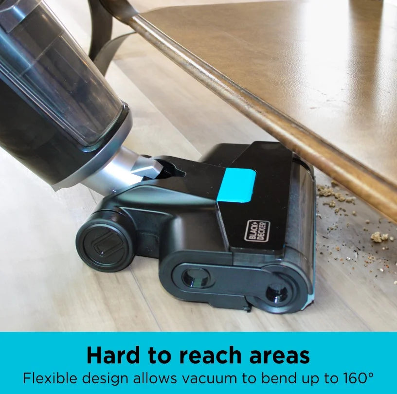 BLACK & DECKER Cordless Multi-Surface Vacuum & Wash Duo with HEPA Filter and Cleaning Accessories, BXUVXA02
