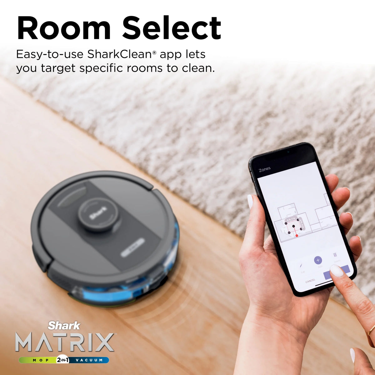 Shark IQ 2in1 Self-Empty Robot Vacuum & Mop, 30-Day Capacity, Precision Home Mapping, Sonic Mopping, Self-Emptying, Smart Mapping, Wi-Fi Connected, LIDAR Navigation, Mop Combo, Pet Hair