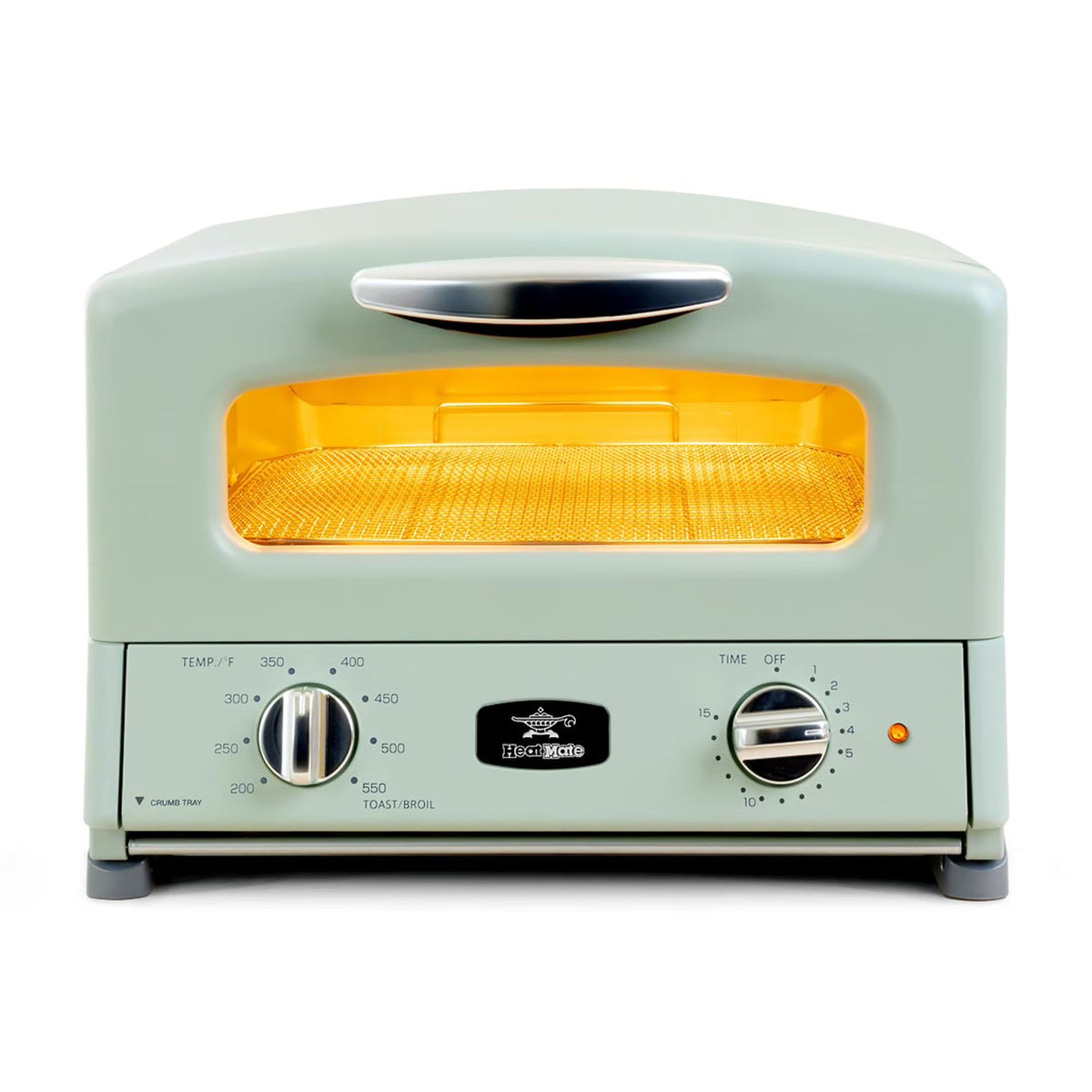 Sengoku HeatMate Countertop Toaster Oven w/ Graphite Technology, Olive
