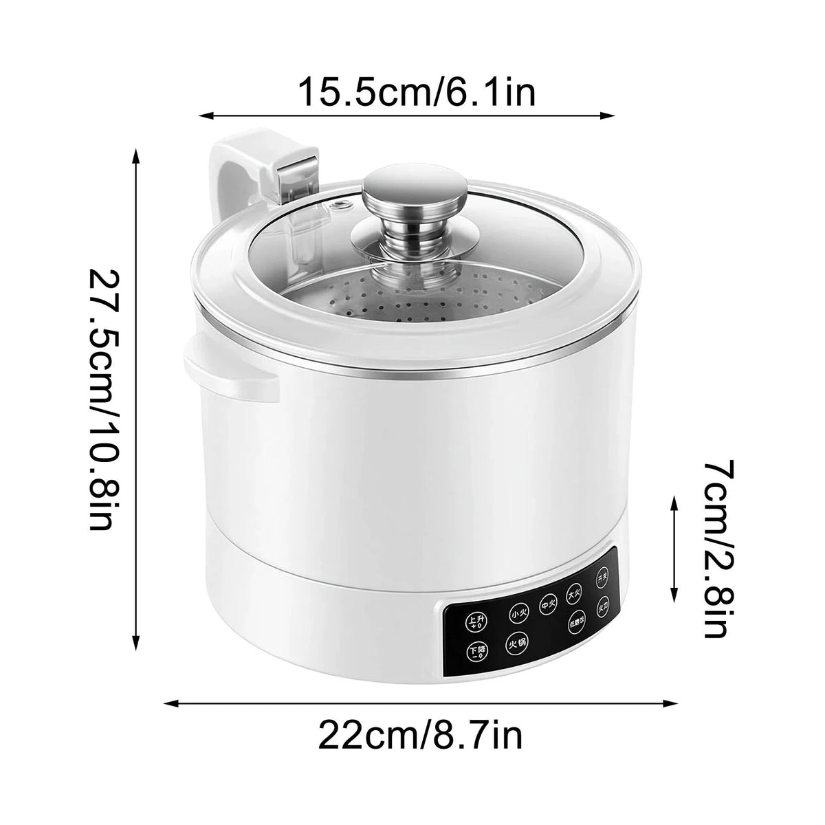 3 L Lifting Sugar Removal Rice Cooker, Low Sugar Rice Cooker with Low Carb Rice Steamer Basket,Speed Adjustable,Touch Control for Family Use