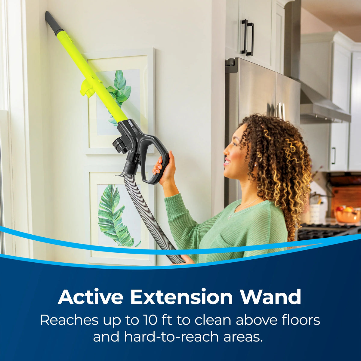 BISSELL Bagless Upright Vacuum, PowerForce Helix Rewind, Pet Deluxe, Live Extension Wand, ScatterFree Tech, Pet TurboBrush, Dusting Brush, Crevice Tool, XL Dust Cup, and Corded Rewind, 3335, Green
