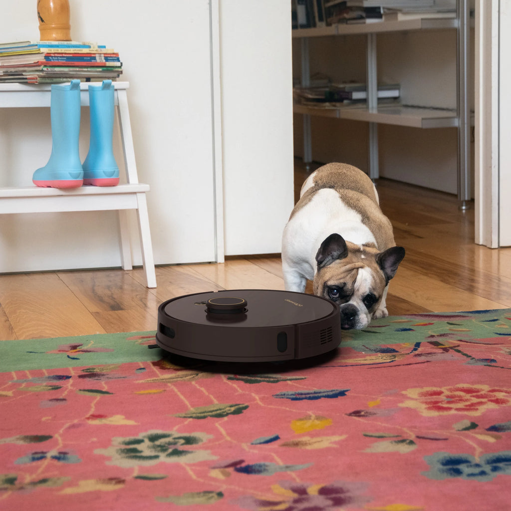 bObsweep Orb-i Robot Vacuum, 100-Day-Self Empeting bin, 5000pa Suction, Blackberry, New