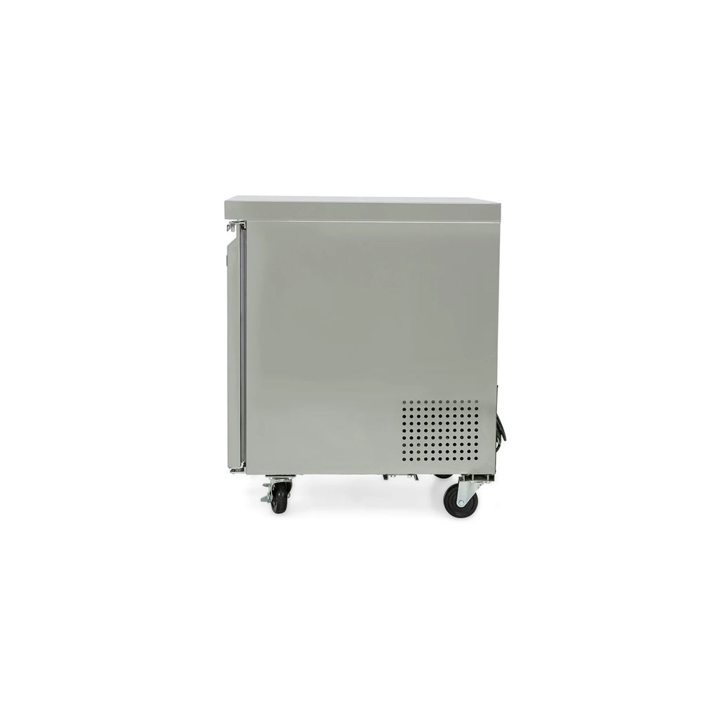 Norpole 6 cu. ft. Commercial Under Counter Upright Freezer in Stainless Steel in Stainless Steel