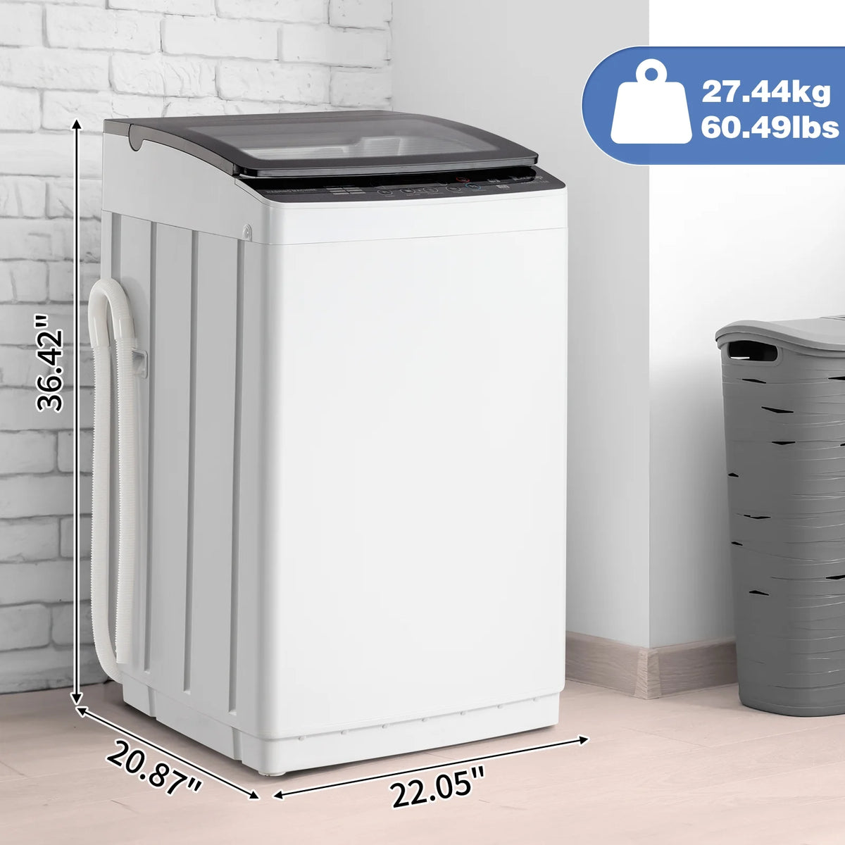 Ktaxon 17.8lbs Portable Fully Automatic Washing Machine W/ Drain Pump