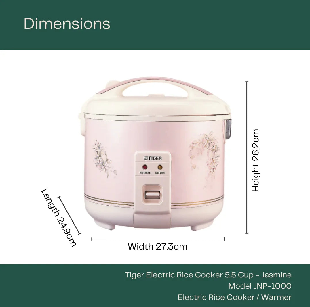 Tiger Electronic JNP-1000 5.5 Cup Rice Cooker (Made in Japan)