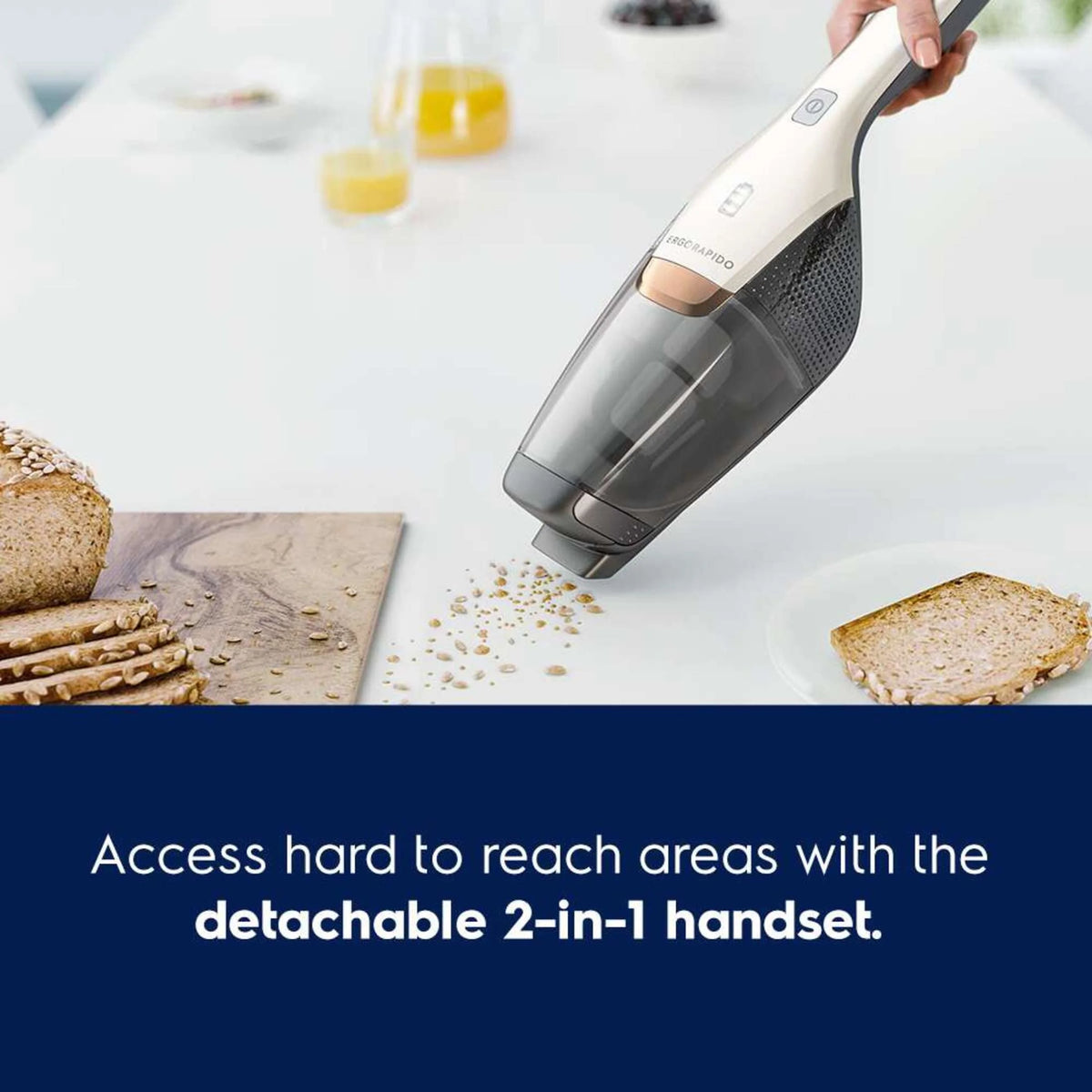 Electrolux Ergorapido Cordless 2-in-1 Vacuum with 180�� EasySteer Mobility