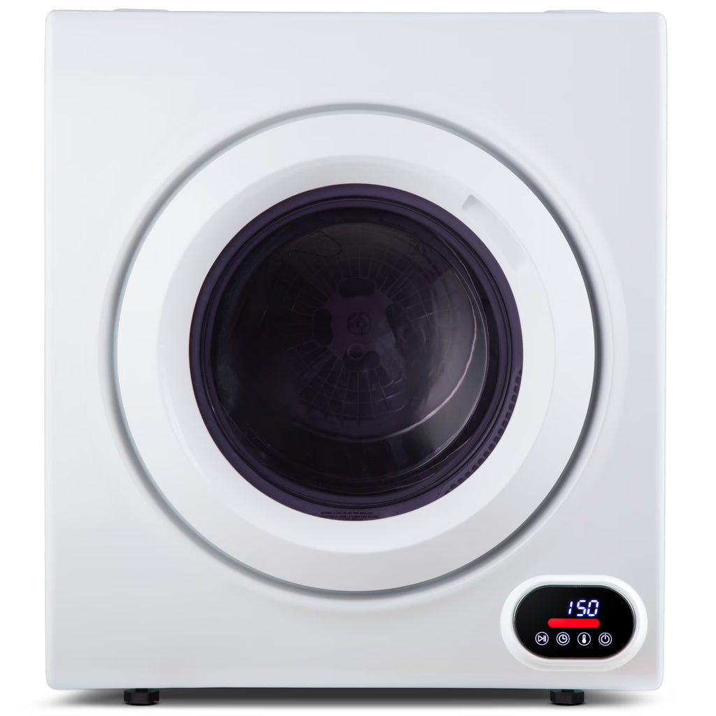 EUHOMY 1.5 Cu.Ft Portable Clothes Dryer 850W Front Load with 200 Minute Timer for Apartment Home DOE Certified, White