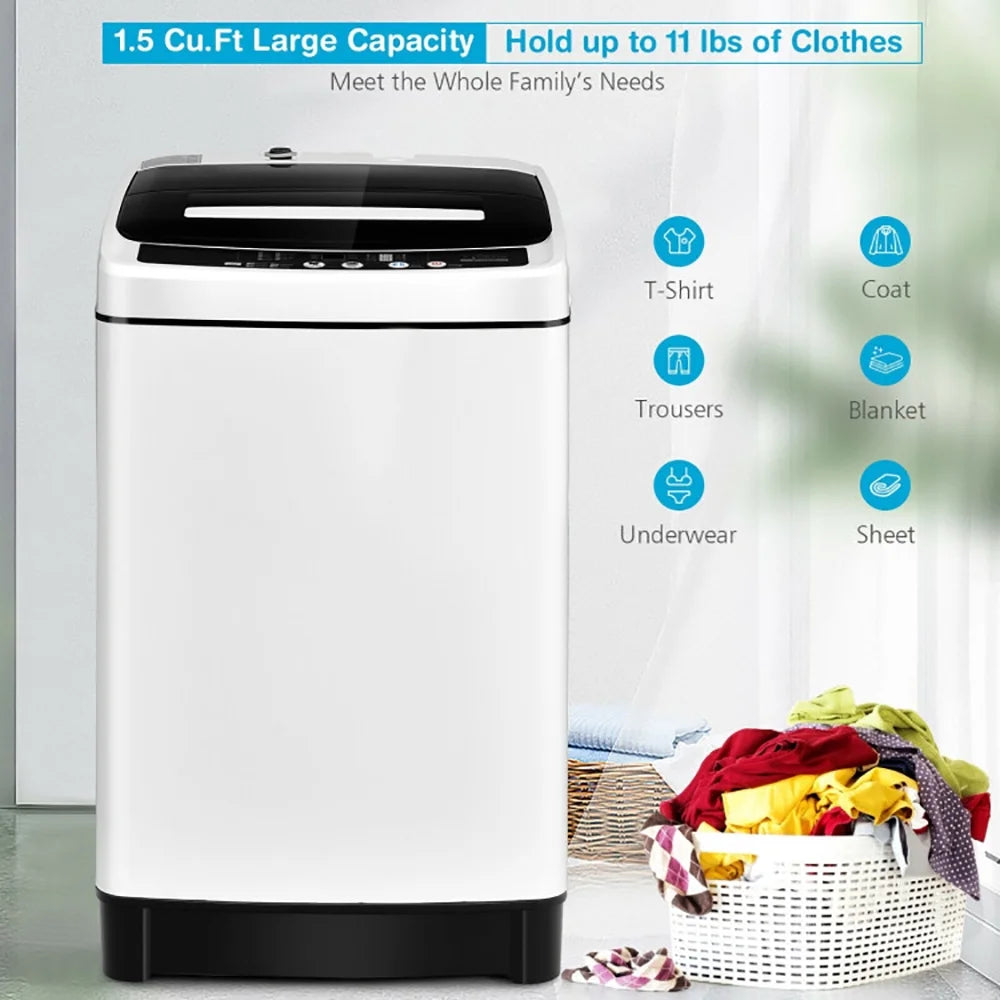 Kadyn 1.5 cu ft Full-Automatic Washing Machine with Stainless Steel Inner Barrel