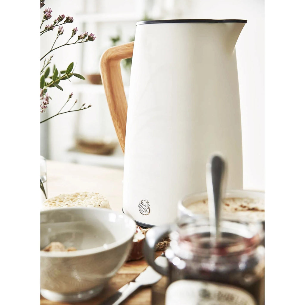 Swan SK14610WHTN Nordic Style Cordless Kettle 1.7L - Cotton White