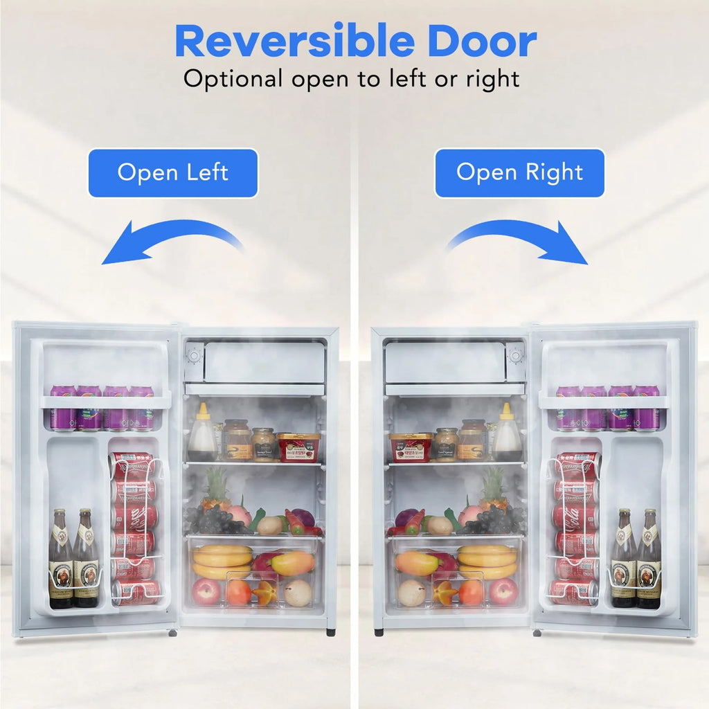 Adoolla 4.3 Cu.Ft. Single Door Mini Refrigerator with Top Freezer and 7 Adjustable Temperature Settings