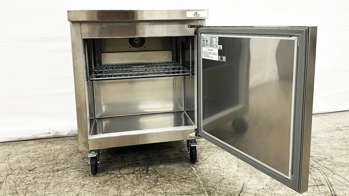 Cooler Depot 27.5 In. 7.2 Cu.ft Stainless Steel Undercounter Freezer AUF-0776 NSF ETL Certified