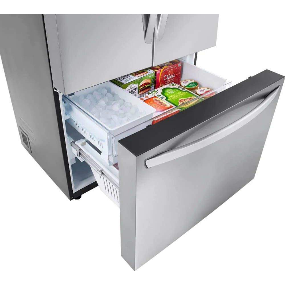 LG 27 cu ft. 3 Door French Door Counter Depth Refrigerator with Internal Water Dispenser LRFLC2706S