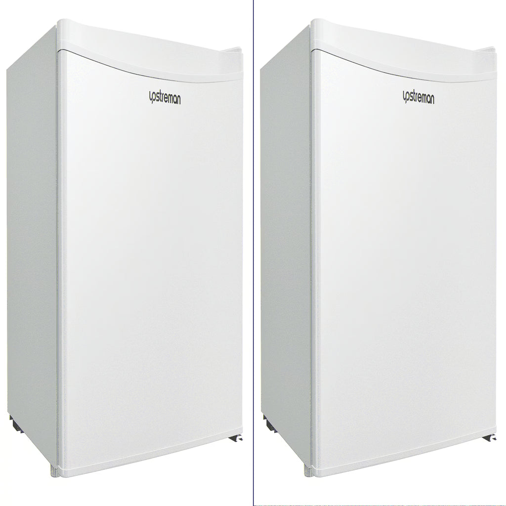 Upstreman 1.7 Cu ft Mini Fridge with Freezer Single Door Compact Refrigerator, Low Noise, Energy Saving, Adjustable Temperature, Reversible Door, for Home Office Dorm, Black FR17