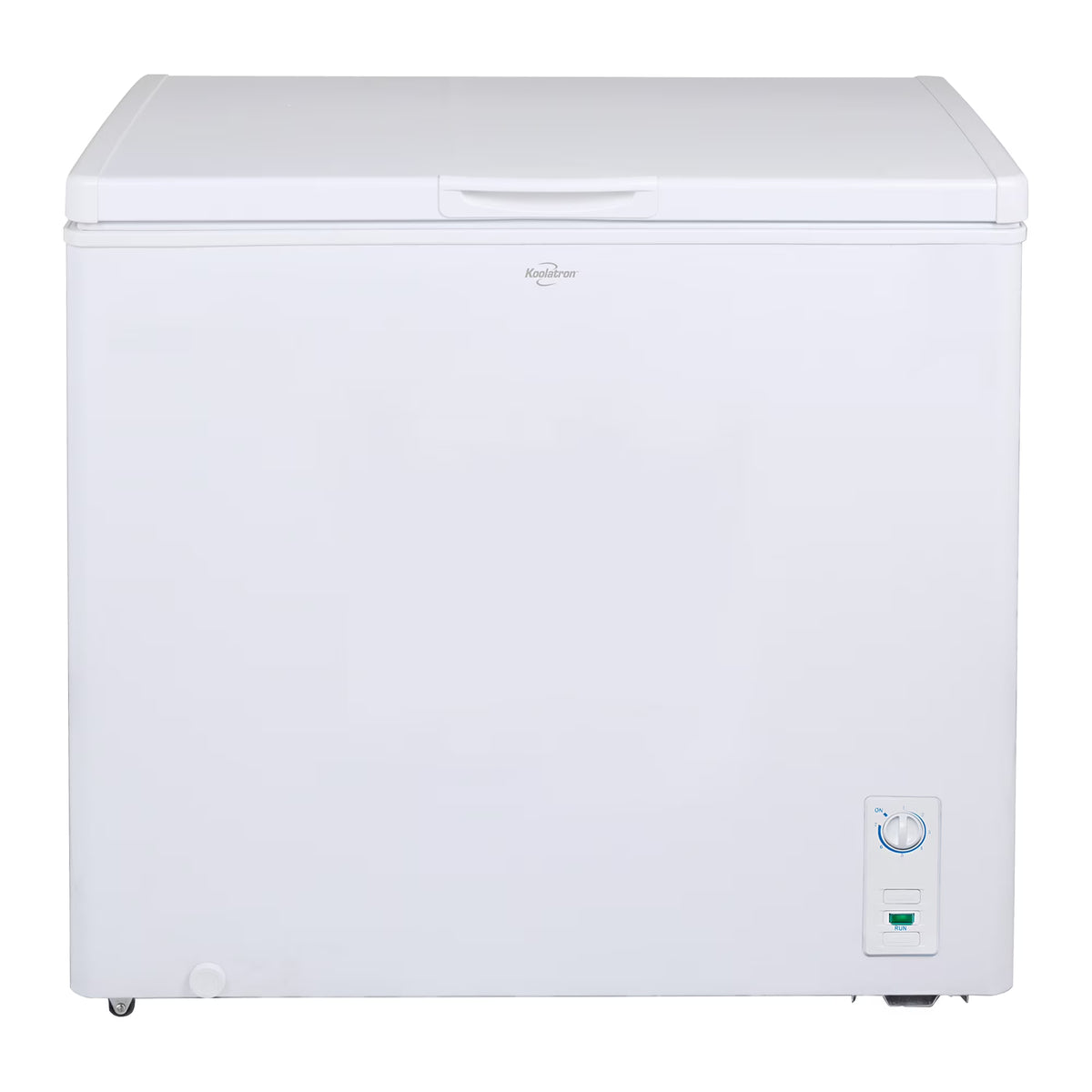 Koolatron Large Chest Freezer, 7.0 cu ft (195L),Manual Defrost Deep Freeze, Storage Basket, Space-Saving Flat Back, Stay-Open Lid, Front-Access Drain, White