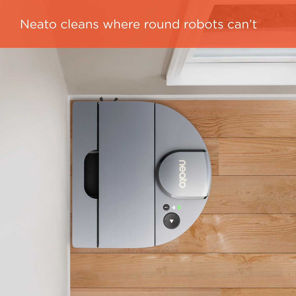 Open Box Neato D10 Intelligent Robot Vacuum Wi-Fi Connected with LIDAR Navigation in Silver