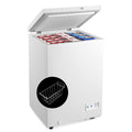 Costway 3.5 Cubic Feet Removable Storage Basket Chest Freezer