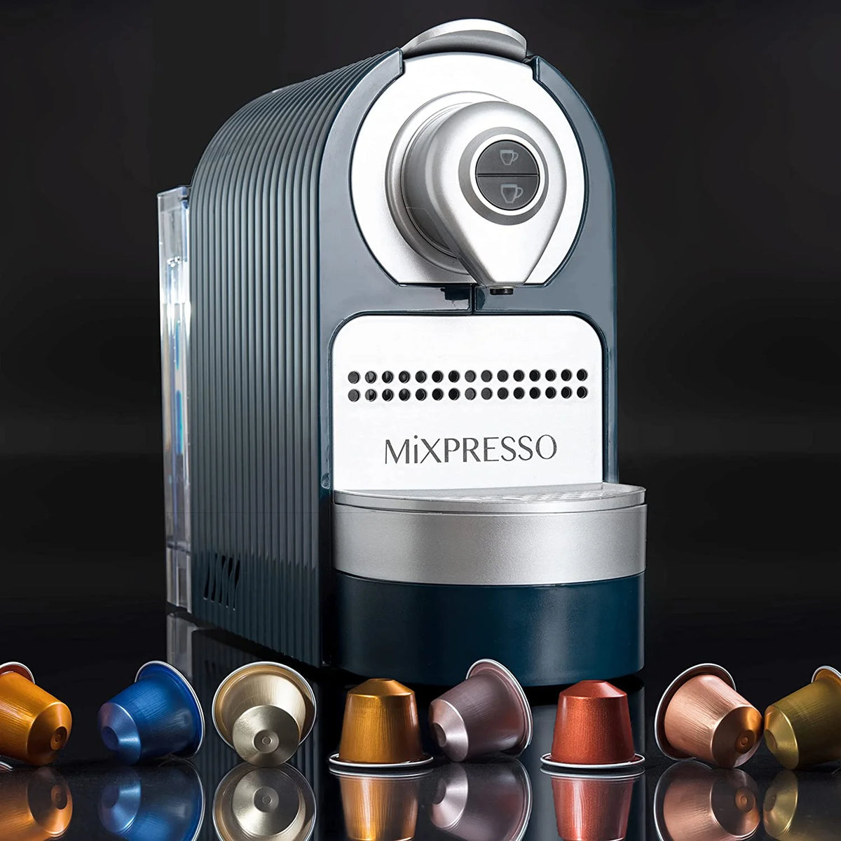 Mixpresso Espresso Machine for Nespresso Compatible Capsule, Single Serve Coffee Maker Programmable for Espresso Pods, Premium Italian 19 Bar High Pressure Pump 27oz 1400w Black Coffee Maker