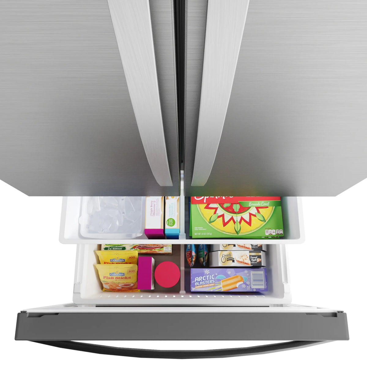 Kenmore 20.3 Cu. ft. Capacity Counter-Depth French Door Refrigerator and Freezer with Ice Maker, Stainless Steel