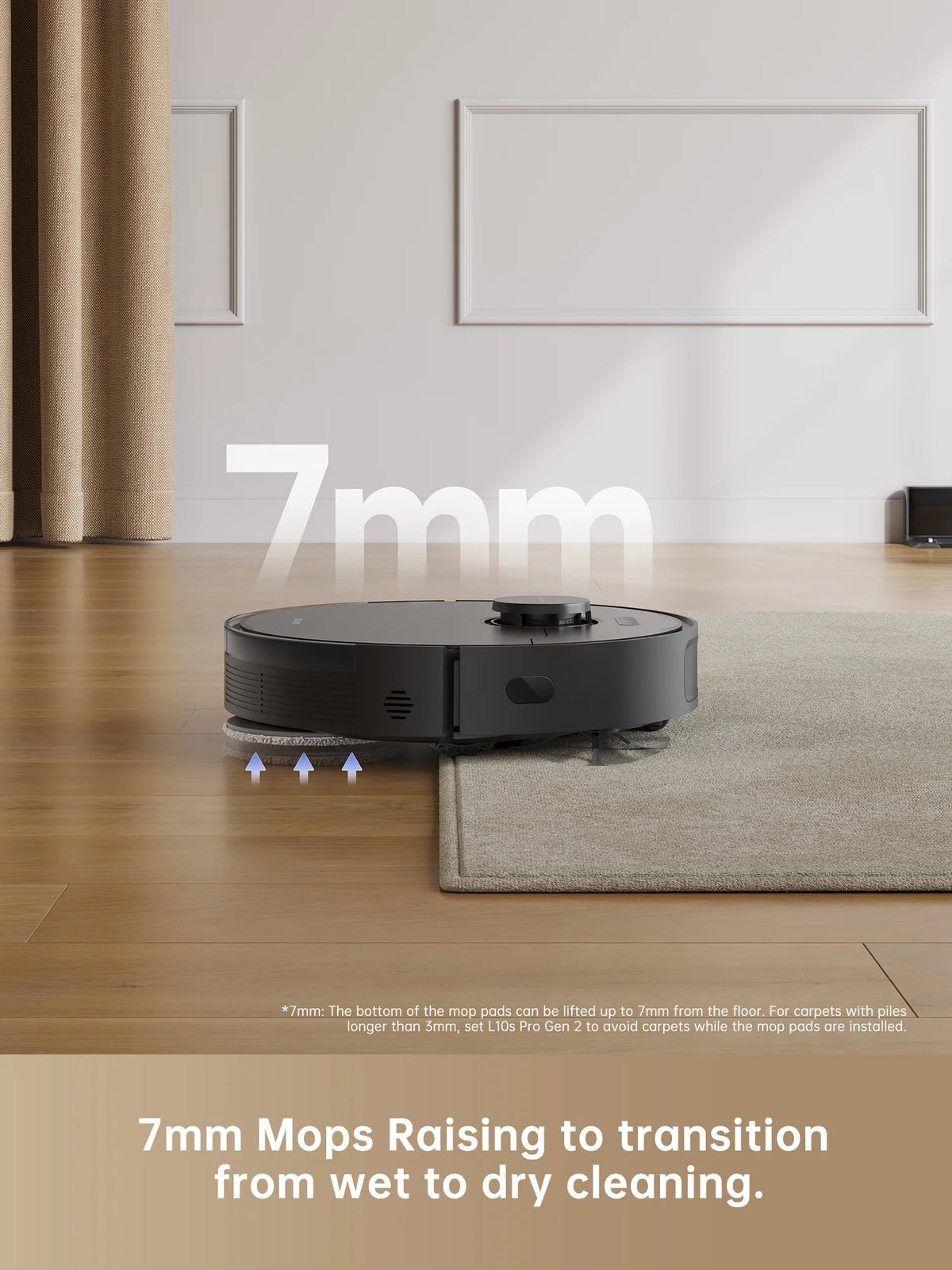 Dreame D10s Pro Robot Vacuum and Mop, Wi-Fi Compatible, Powerful Suction
