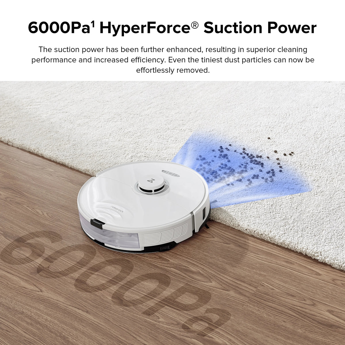 Roborock? S8 Robot Vacuum Cleaner and Sonic Mopping with DuoRoller? Brush, 6000 Pa, and Obstacle Avoidance