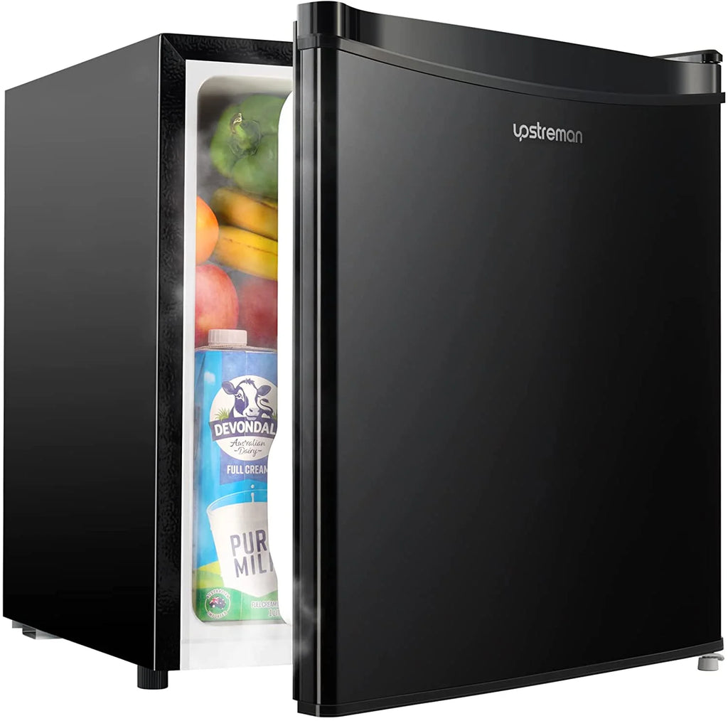 Upstreman 1.7 Cu.ft Mini Fridge with Freezer, Dorm Essentials, Adjustable Thermostat, Energy Saving, Low Noise, Single Door Compact Refrigerator for Dorm, Office, Bedroom, Blue-FR17