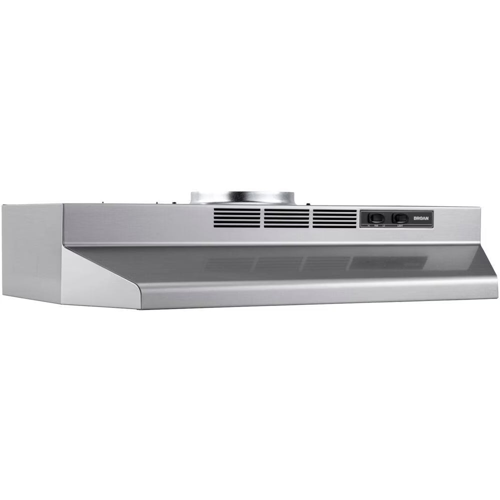 Broan 30-Inch Convertible Under-Cabinet Range Hood, 160 CFM, Black
