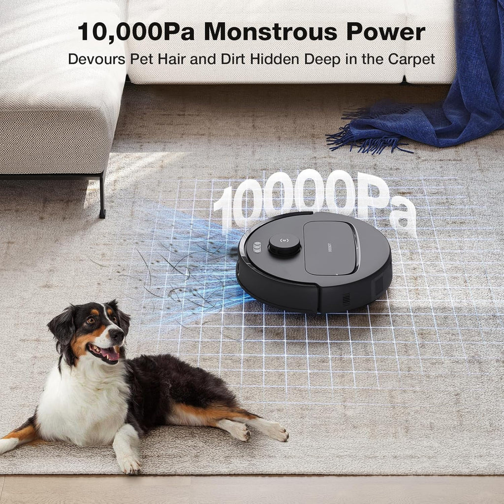 ECOVACS DEEBOT N30 Omni Robot Vacuum & Mop, 10000Pa Suction, TruEdge Mopping, ZeroTangle 2.0 Technology