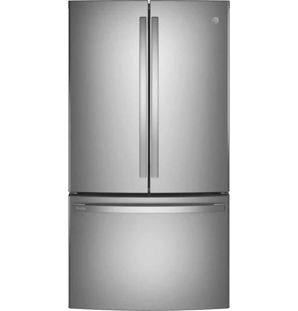 Ge Profile Pwe23k 36" Wide 23.1 Cu. Ft. Counter Depth French Door Refrigerator - Stainless