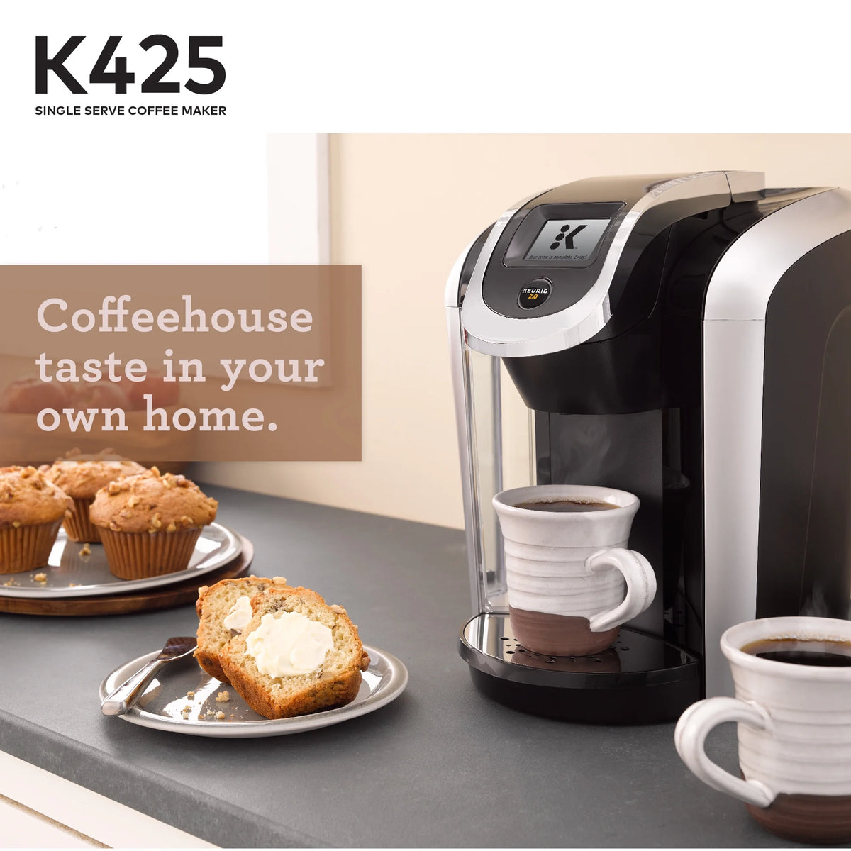 Keurig K425 Single Serve Coffee Brewer, Black