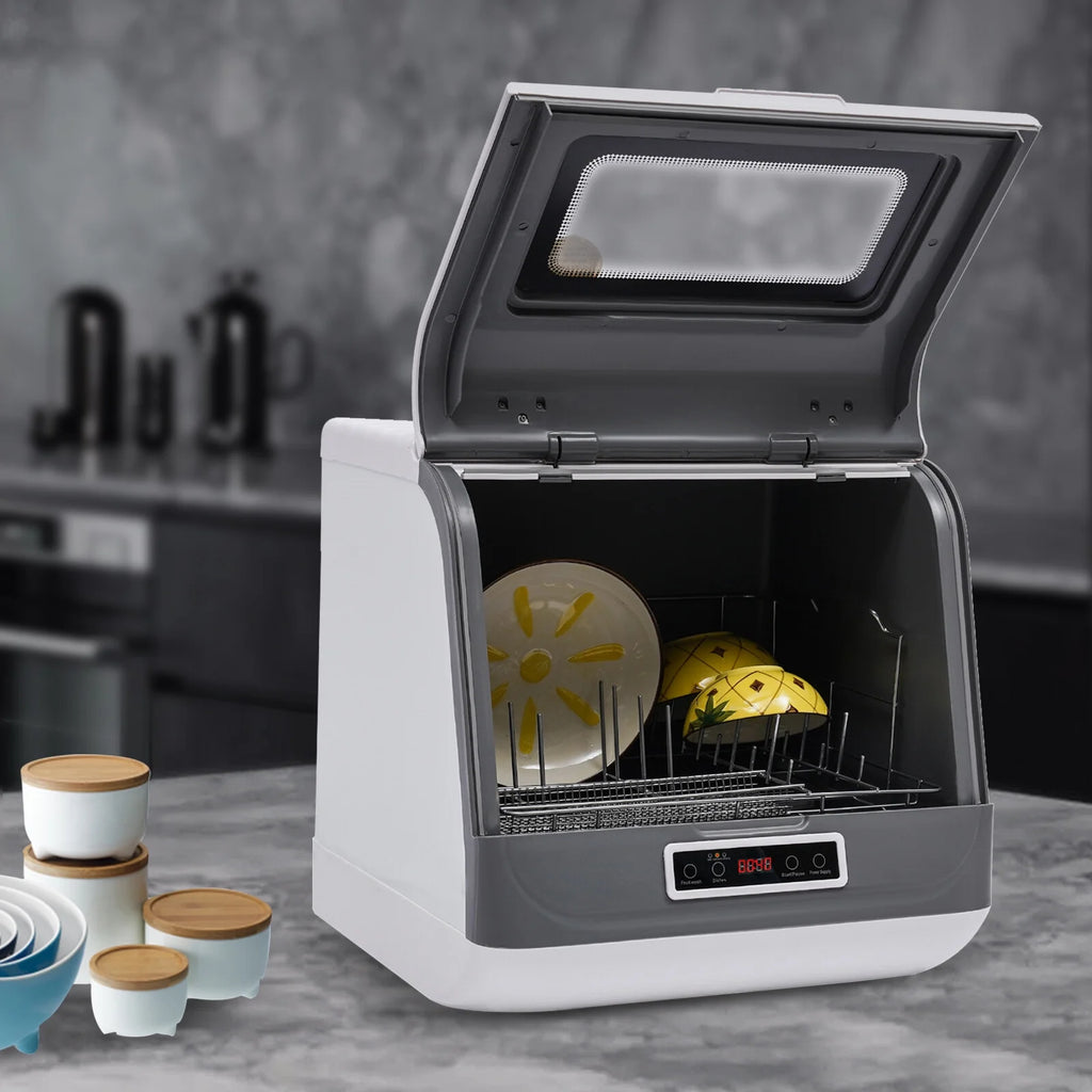 Countertop Dishwasher, Portable Countertop Dishwasher, Mini Dishwasher for Small Households, Apartments, Boats, and Campers/ RVS with Limited Space