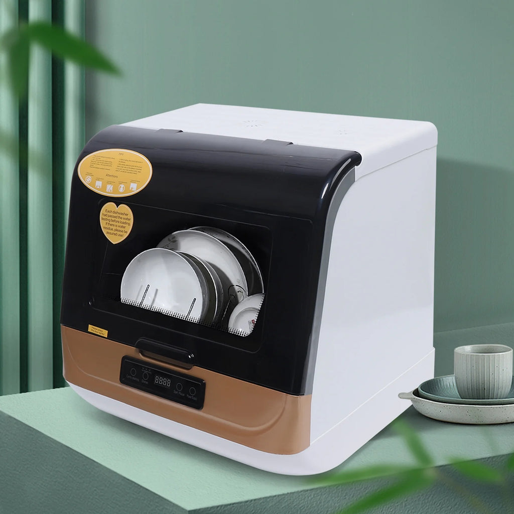 ToppiJoy Countertop Dishwasher, Compact & Portable Design, 12-20 Pieces Capacity, 3-in-1 Washing & Sterilization Modes, Perfect for Small Kitchens & Apartments