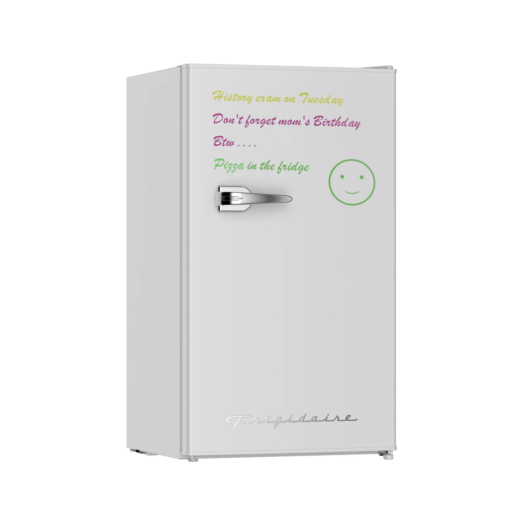 Frigidaire 3.2 Cu Ft Retro Dry Erase Compact Fridge, (EFR331-BLACK), Black
