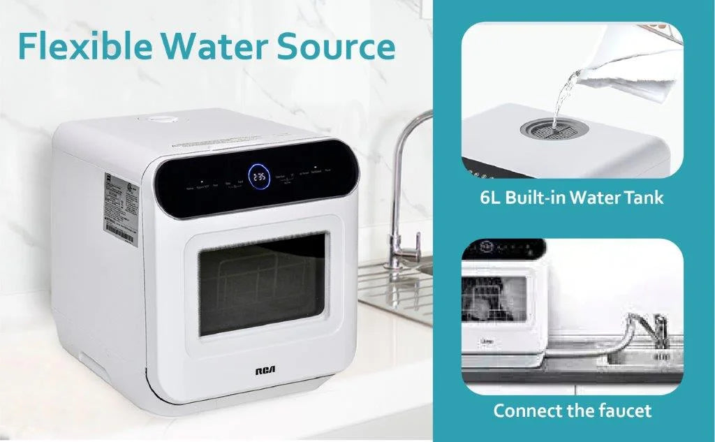 Hamilton Beach Portable Countertop Mini Dishwasher With 5l Built-In Water Tank