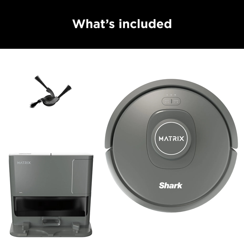 Shark Matrix Robot Vacuum, Auto Empty, 30 Day Capacity Base, Carpets & Hard Floors, Precision Home Mapping, Perfect for Pet Hair, Wi-Fi, RV2300S