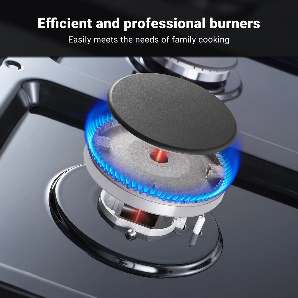 Sunmaki Gas Cooktop 36 inch Built-in Gas Stove with 6 Sealed Burner for Cooking, Gas Grilling, Propane Cooktop NG/LPG Switch