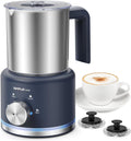 Milk Frother, 4 in 1 Electric Milk Steamer, 16.91oz/500ml Automatic Warm and Cold Foam Frother for Coffee, Latte, Macchiato, Cappuccino, Hot Chocolate