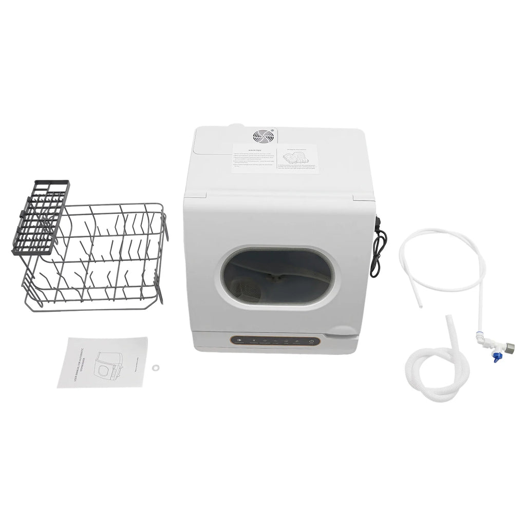 Portable Countertop Dishwasher 5 Washing Programs with Water Tank Leak-Proof Dry