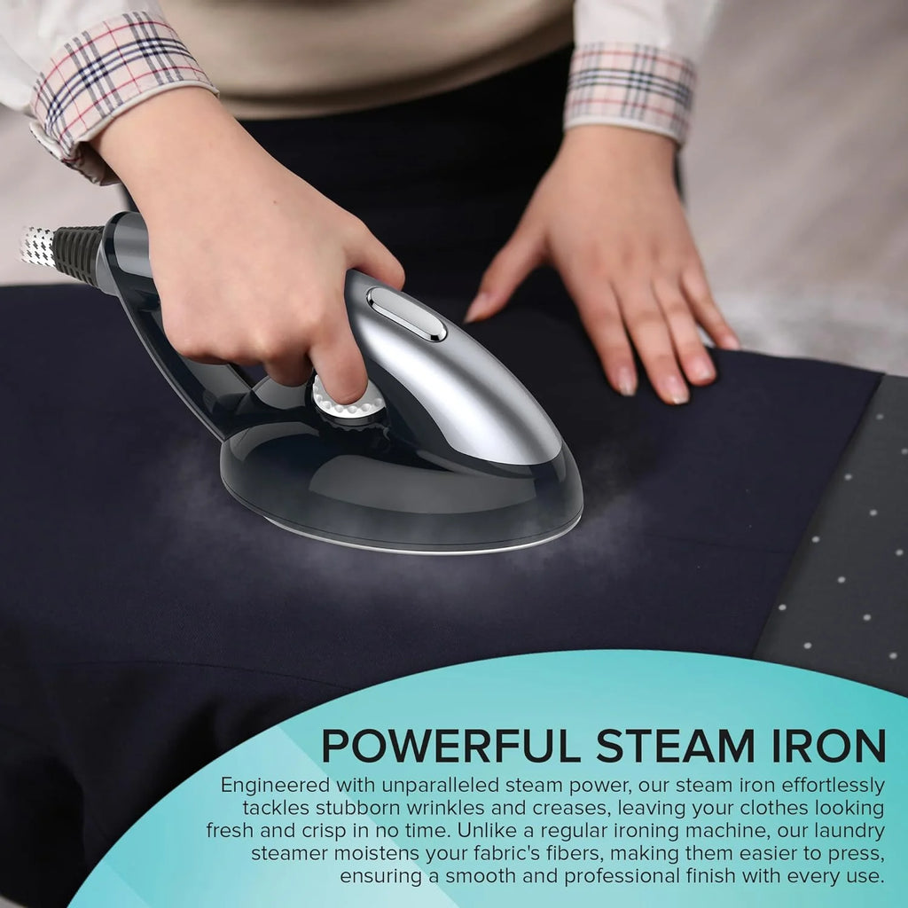 Steam & Go All-in-One Garment Steamer & Clothes Iron with Ironing Board & Hanger