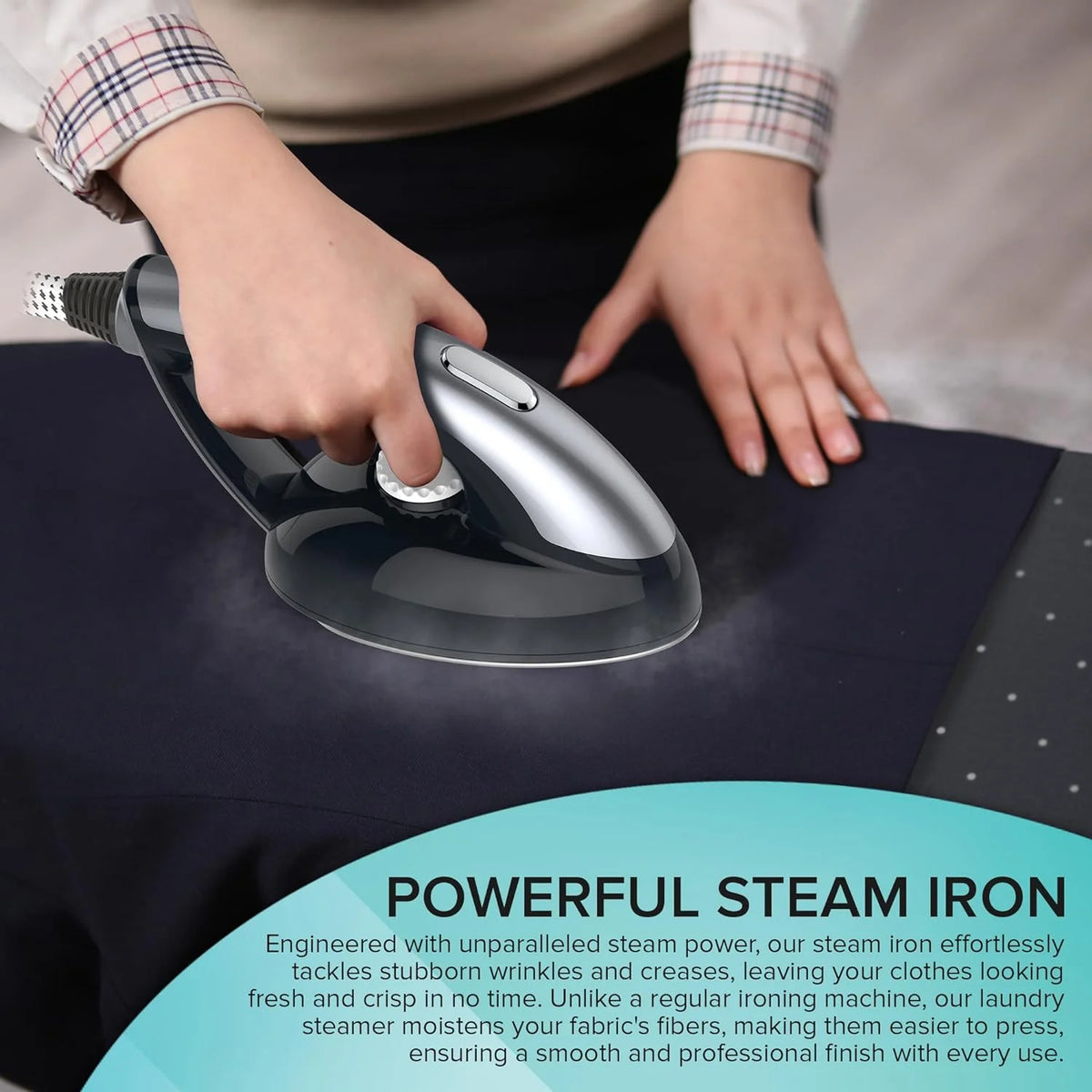 Steam & Go All-in-One Garment Steamer & Clothes Iron with Ironing Board & Hanger