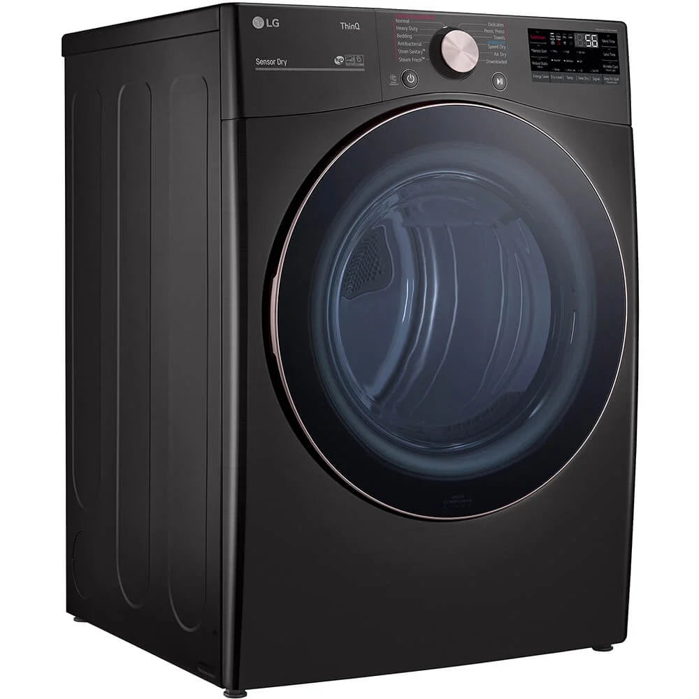LG DLGX4001B 7.4 Cu. Ft. Black Steel Ultra Large Capacity Smart Front Load Gas Dryer