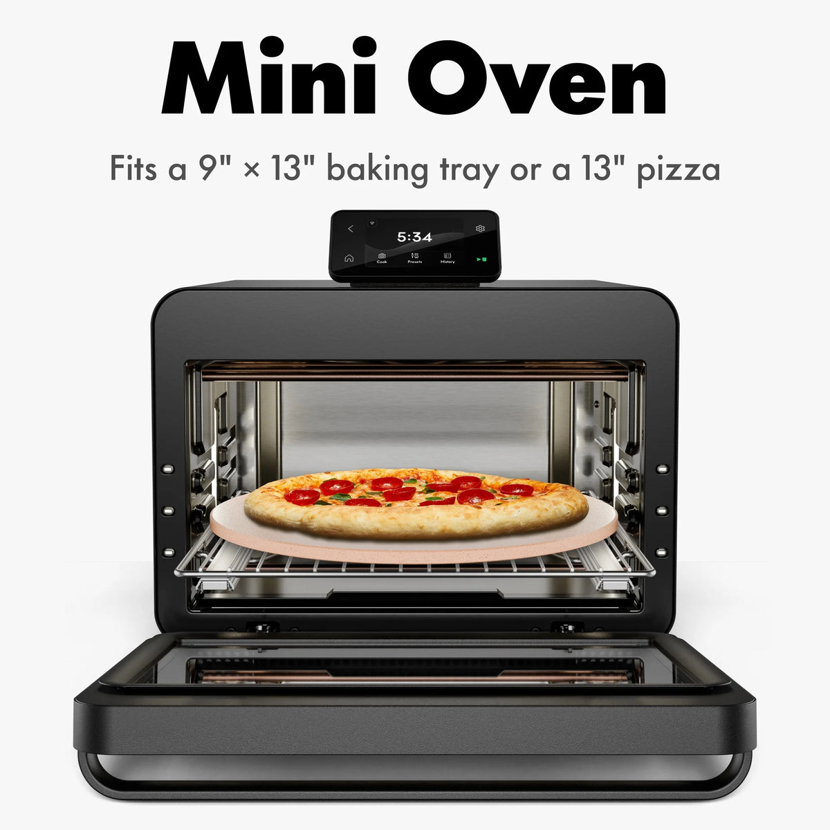 CHEF iQ MiniOven 25-Quart Countertop Oven with Touchscreen Controls - Black