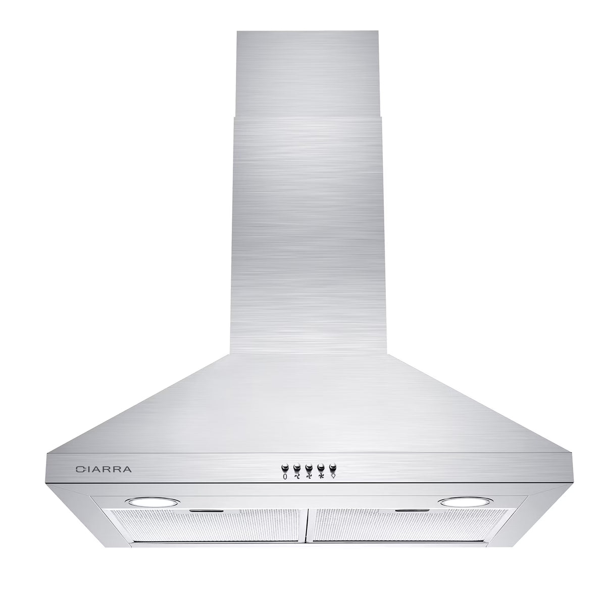 CIARRA Black Range Hood 30 inch Wall Mount Vent Hood Ductless Ducted Convertible CAB206P75