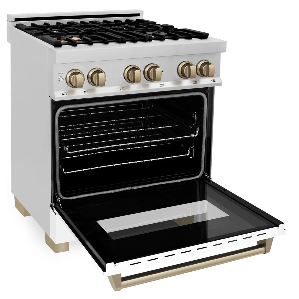 ZLINE KITCHEN AND BATH RAZ30CB professional gas range