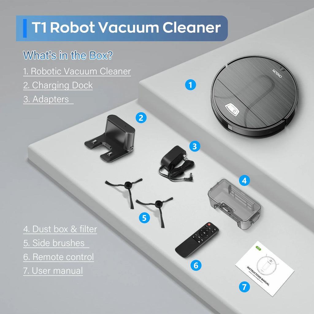 ONSON Robot Vacuum Cleaner, Robot Vacuum and Mop Combo with WIFI / Alexa for Pet Hair and Hard Floor