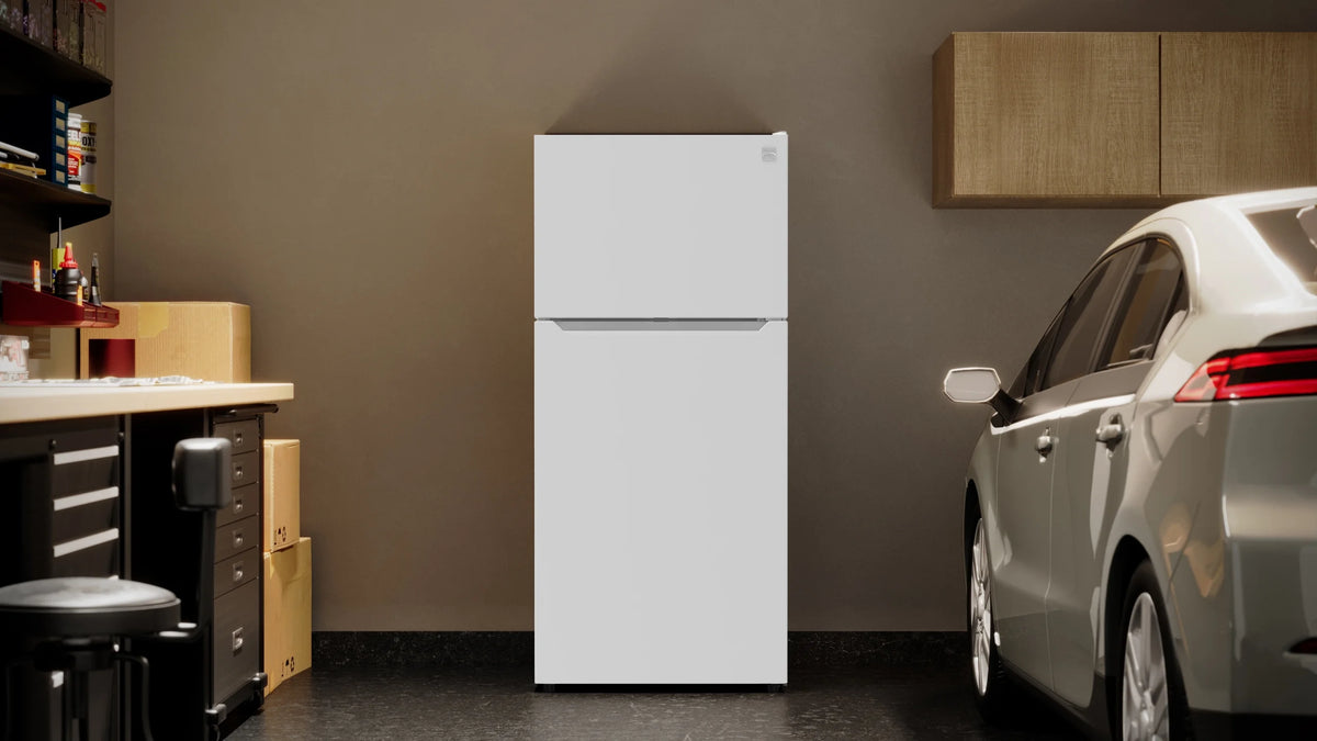 Kenmore 30" 20.2 Cu. ft. Capacity Standard Refrigerator with Top Freezer, Adjustable Shelves, White