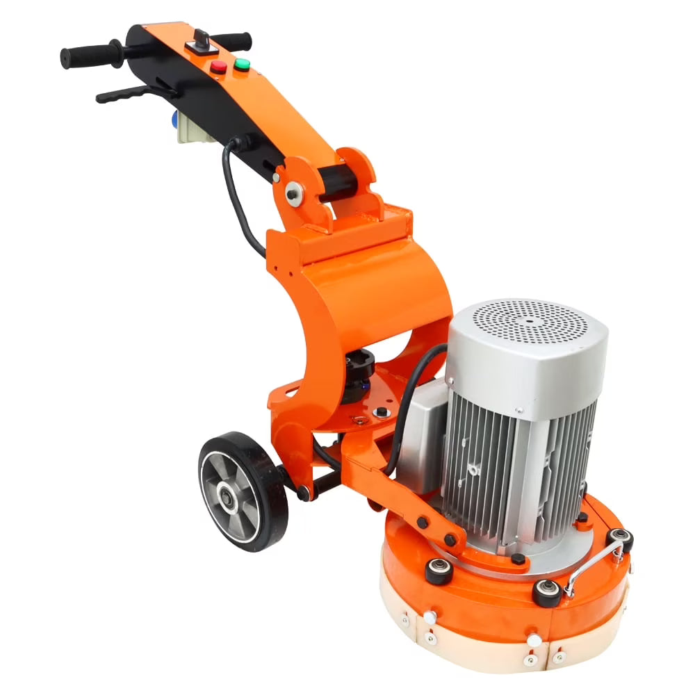 TECHTONGDA Floor Grinding and Trimming Machine Concrete Floor Grinder Polisher Machine Heavy Duty Hand-Push Concrete Grinding Machine 220V