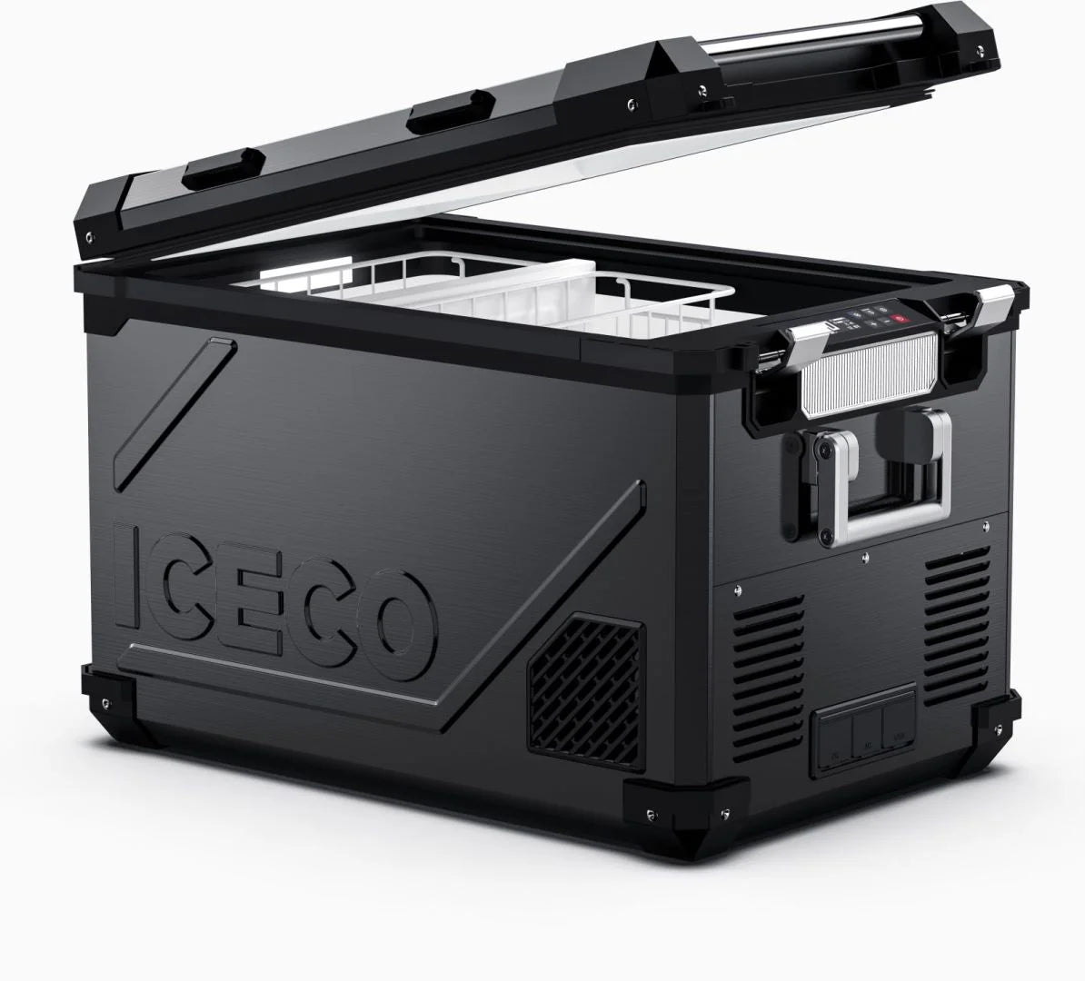 APL55 Aluminum Dual Zone 58QT Portable Cooler Black