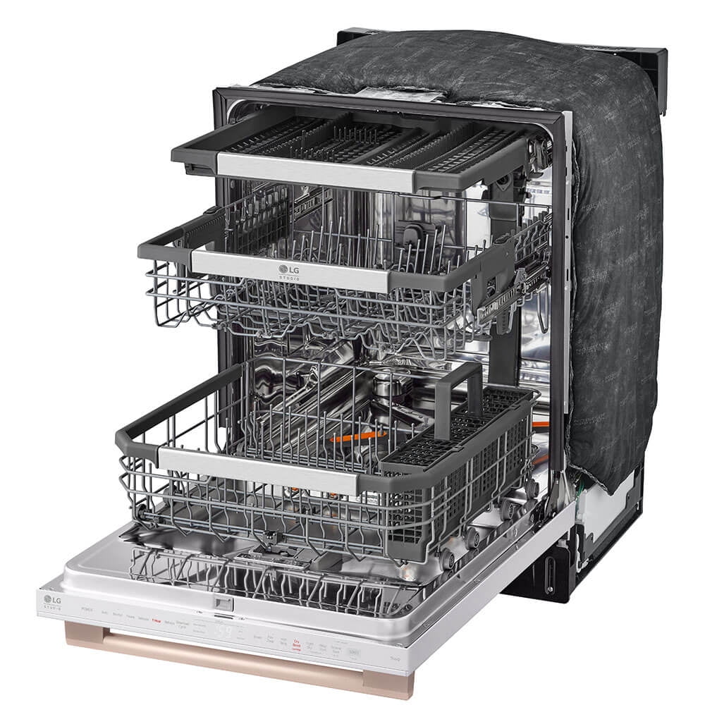 LG Studio SDWB24W3 40 dBA Essence White Top Control Built-In Smart Dishwasher