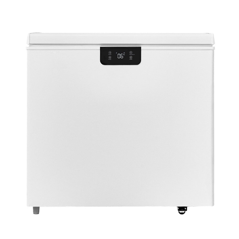 Choco Moon Large Capacity 14.5 Cu.ft Chest Freezer, 345L Storage, 4 Slide-Out Baskets, Lockable Lid, 8 Temp Control Levels, Energy-Efficient LED Lights, 6 Swivel Casters for Easy Mobility